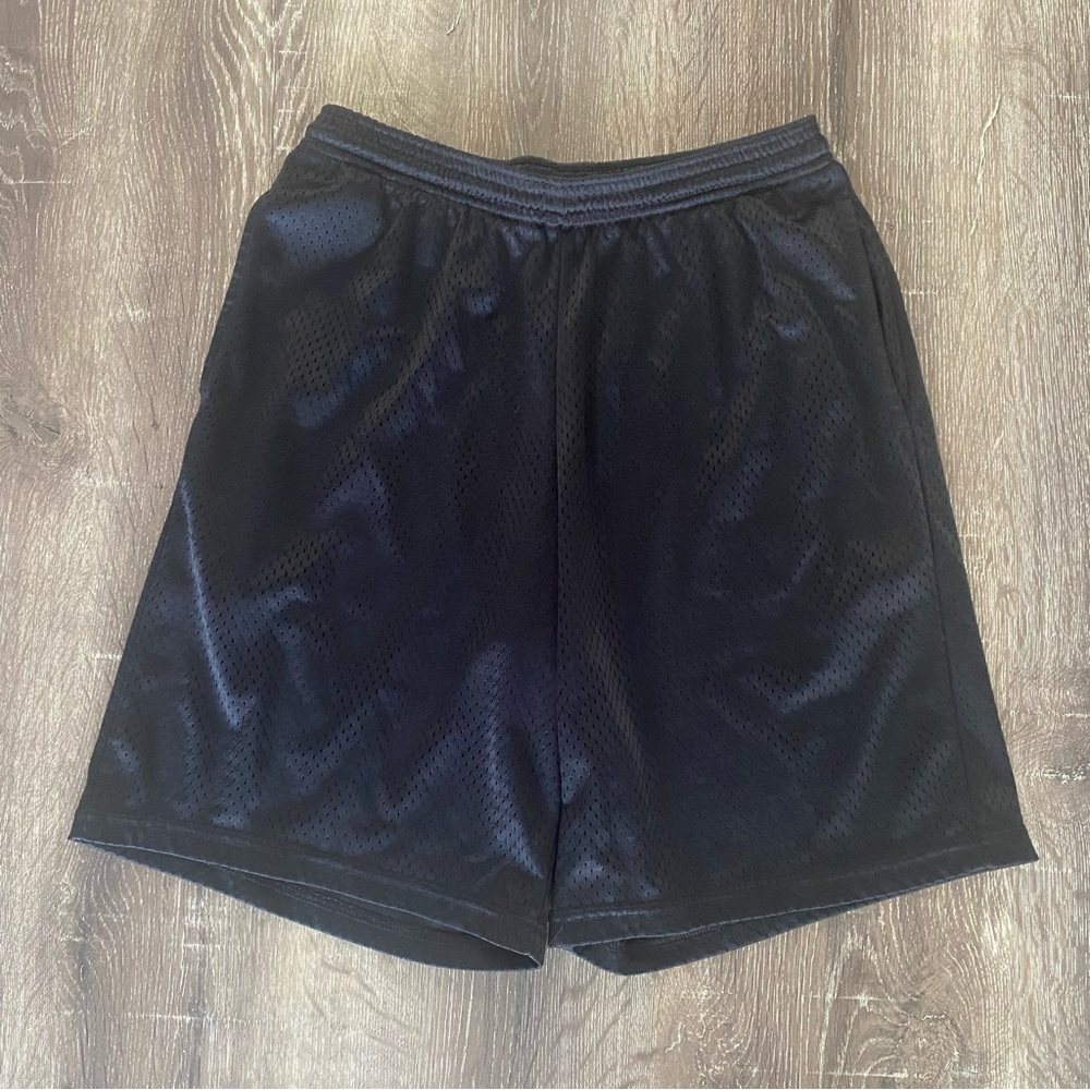 Hanes Sport Classic Plain Black Mesh Shorts